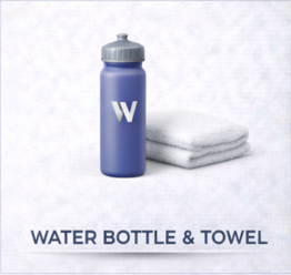 Water Bottle and Towel
